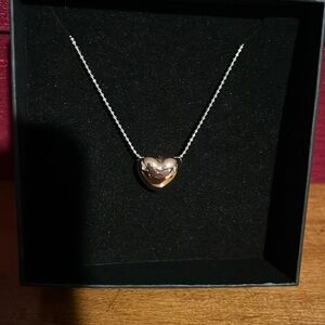 925 sterling silver heart necklace
